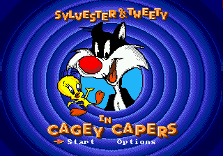 Sylvester and Tweety in Cagey Capers Title Screen